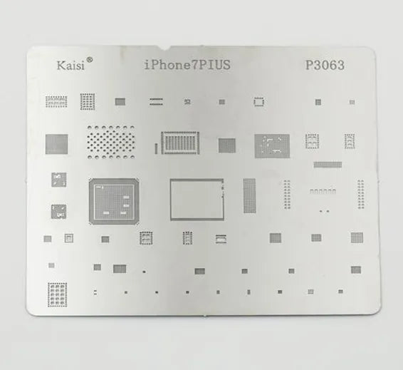 P3063 IC Chip BGA Reballing Stencil Kits Set Solder Template Multi-Function CPU Tin Steel Net For I Phone 7 Plus (tool)