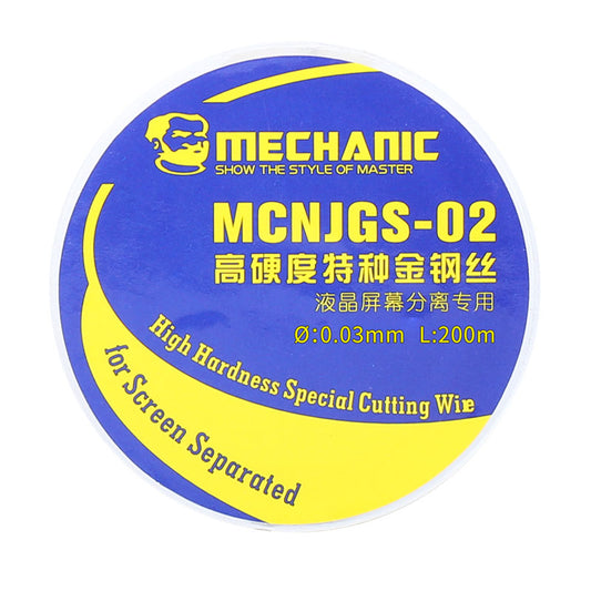 Mechanic High Hardness Lcd Display Touch Screen Separator Cutting Wire Line 0.04mm 200m Mcnjgs-02