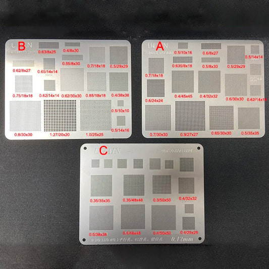 IC CHIP BGA REBALLING STENCIL KITS SET SOLDER MTK CPU 0.12MM IN PAKISTAN (SB9)