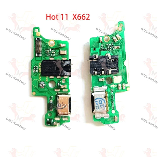 Infinix hot 11 x662 original charging pcb (b1309)