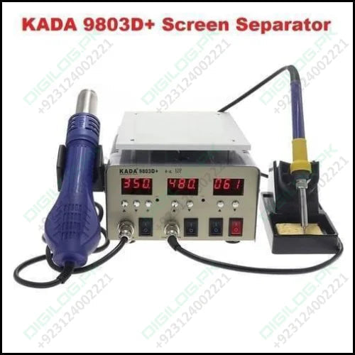 Kada9803d+ Kada 9803d+ Digital 3 In 1 Touch Lcd Glass Screen Separator Hot Air Soldering Iron Smd Rework Station