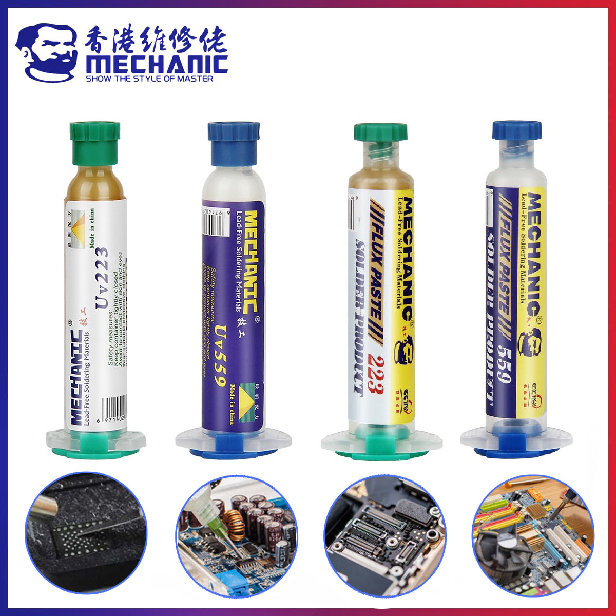 Uv559 Mechanic Soldering Flux Paste Uv559 No Clean Bga Solder Ball Repair Welding Paste For Phone Pcb Pga Smd Rework