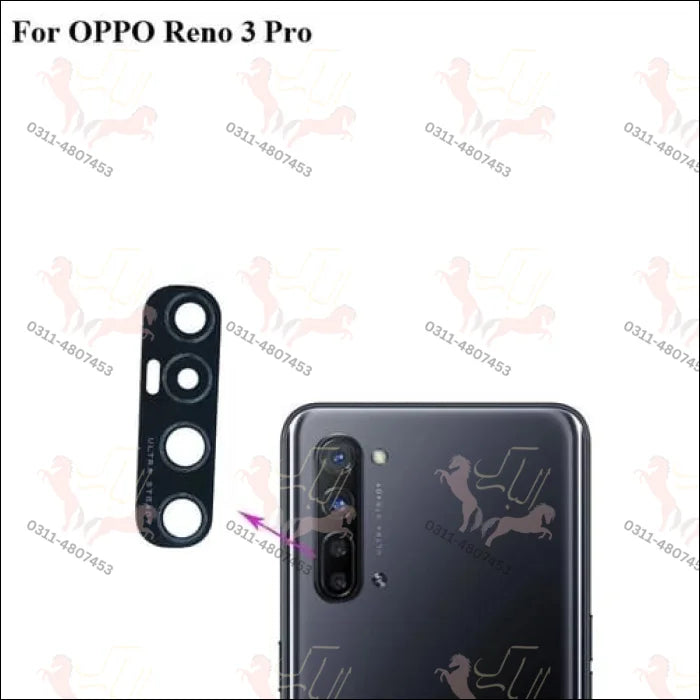 Oppo reno 3 pro back camera lens glass (h265 b652)