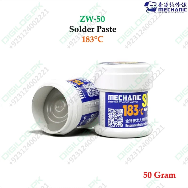 Mechanic ZW50 Solder Paste 183°C for BGA Tin Planting Welding Mobile Phone BGA CPU PCB Repair